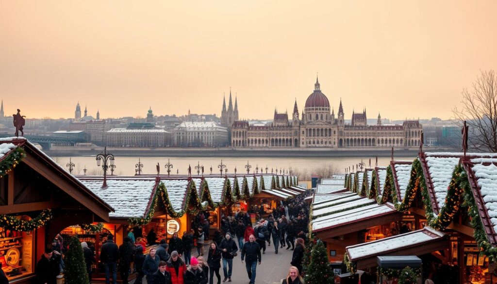 Christmas markets on the Danube River