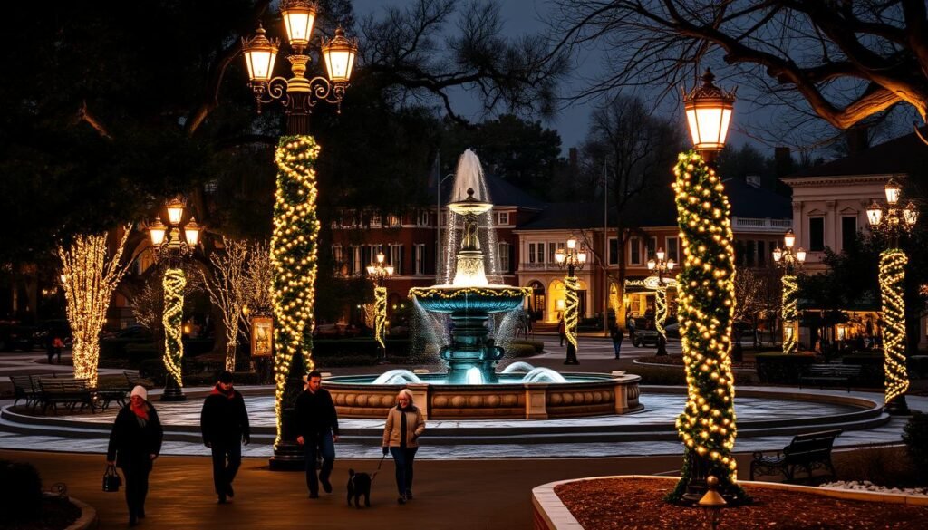 Forsyth Park decorations