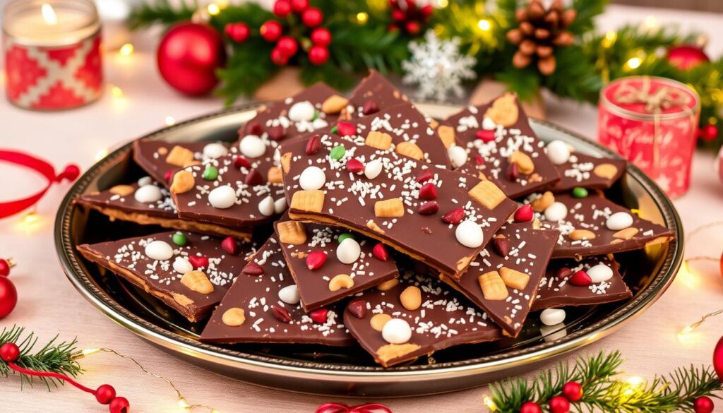 chocolate peanut butter christmas bark chocolate peanut butter christmas bark