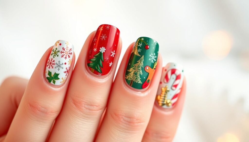 christmas nail art christmas nail art