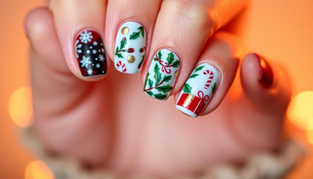 christmas nail art christmas nail art