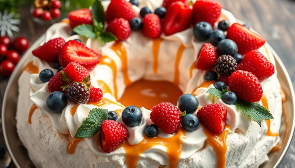 christmas pavlova wreath recipe christmas pavlova wreath recipe