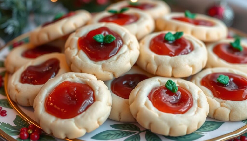 christmas thumbprint cookies with jam christmas thumbprint cookies with jam