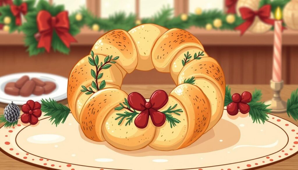 christmas wreath pull apart bread christmas wreath pull apart bread