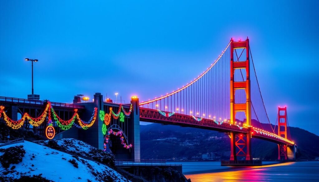 golden gate bridge christmas photos golden gate bridge christmas photos