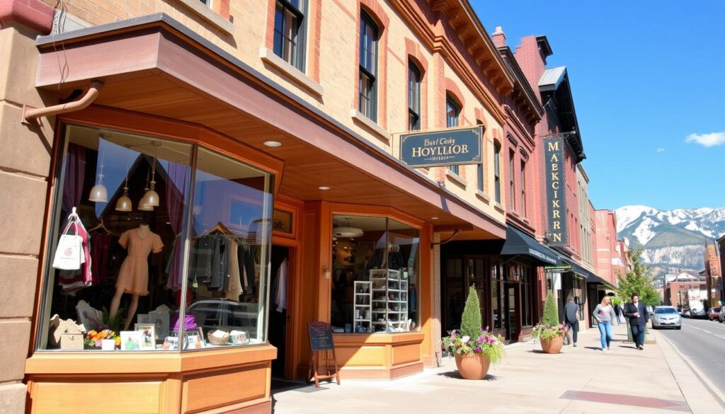 park city main street christmas shopping