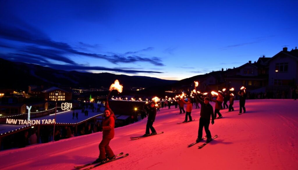 park city mountain torchlight parade
