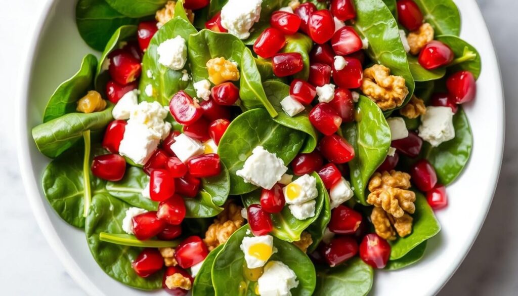 pomegranate spinach salad christmas pomegranate spinach salad christmas
