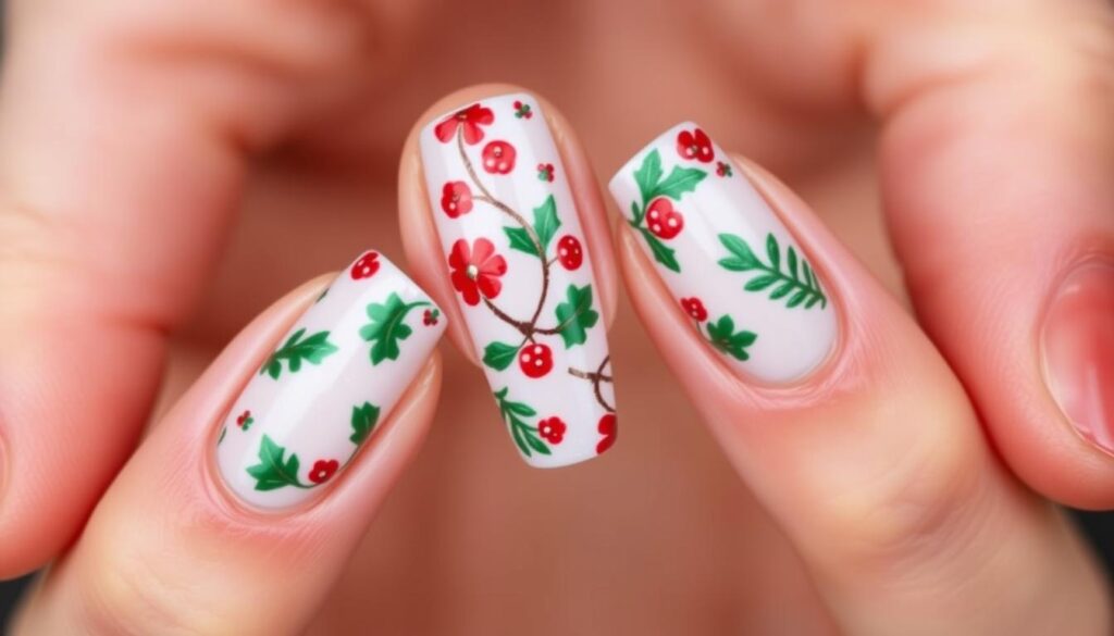 red and green Christmas nail designs red and green Christmas nail designs