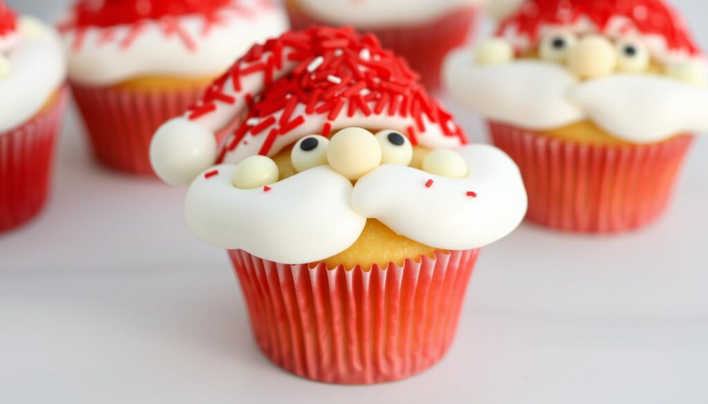 santa face christmas cupcakes santa face christmas cupcakes