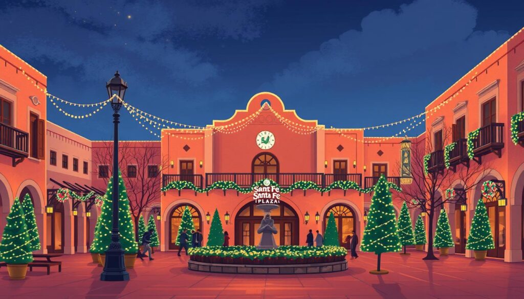 santa fe plaza christmas lights