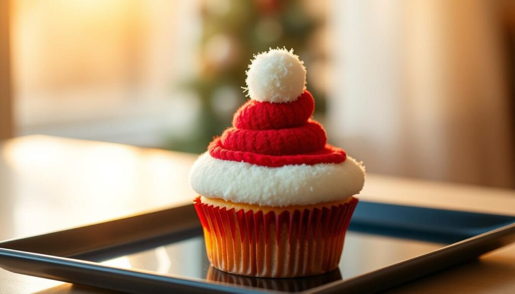 santa hat cupcake santa hat cupcake