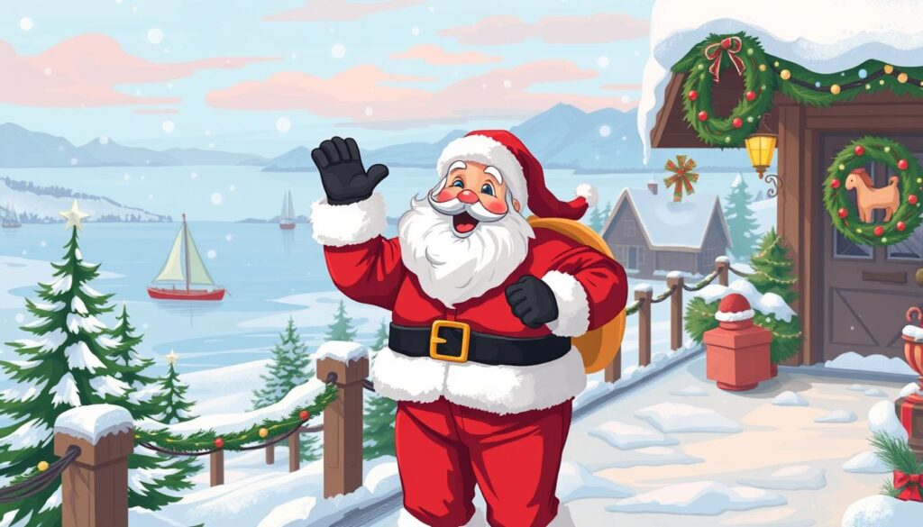 santa visits lake geneva wisconsin