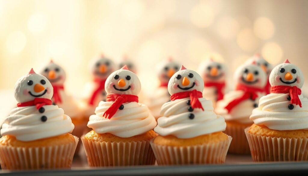 snowman cupcakes snowman cupcakes