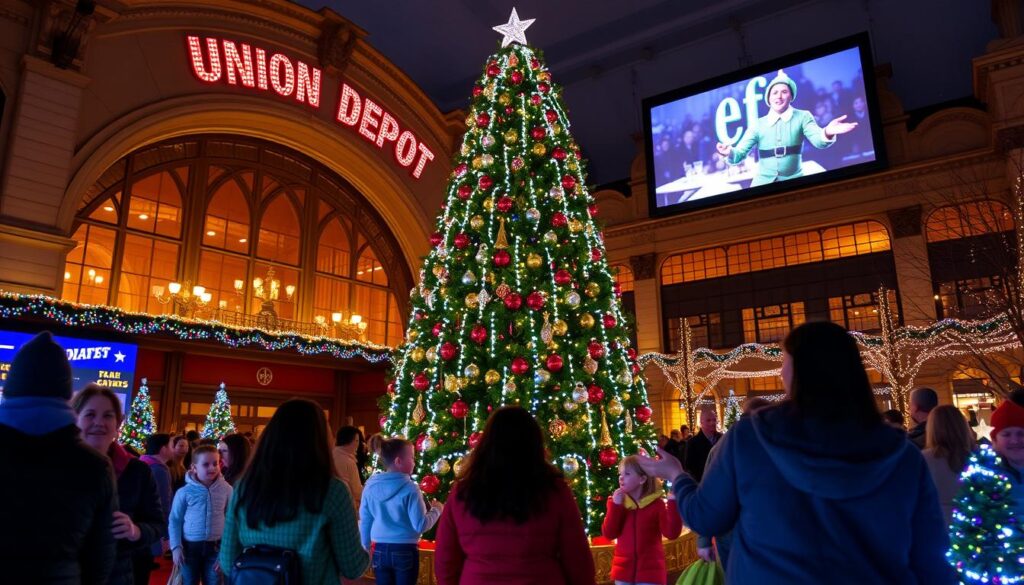 union depot holiday tree lighting union depot holiday tree lighting